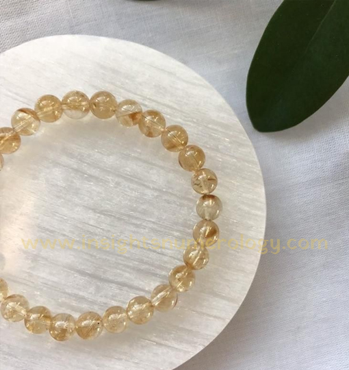 Citrine Crystal Bracelet for Wealth and Abundance - Pune