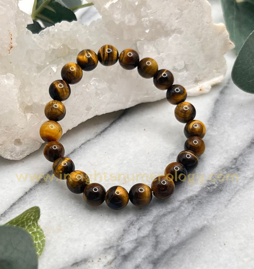 Tiger Eye Crystal Bracelet for Confidence and Success - Pune